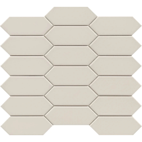 Fawn Glossy Picket Mosaic - ceramic tile